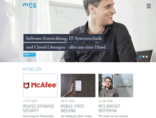 Tablet Screenshot of mcs.de